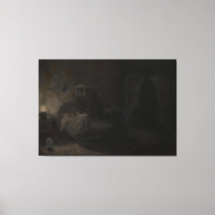 Waking nightmare - Oil painting Canvas Print