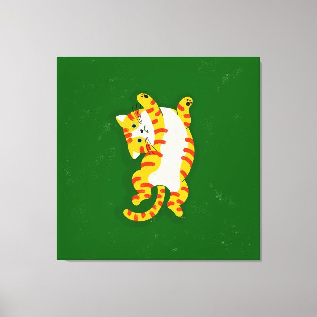 Waking up Cat Canvas Print (Front)