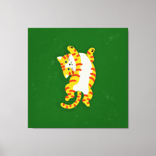 Waking up Cat Canvas Print