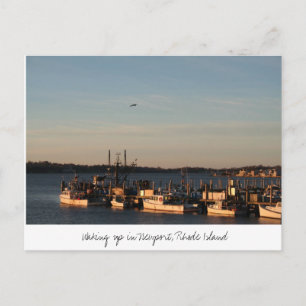  Waking up in Newport, Rhode Island Postcard
