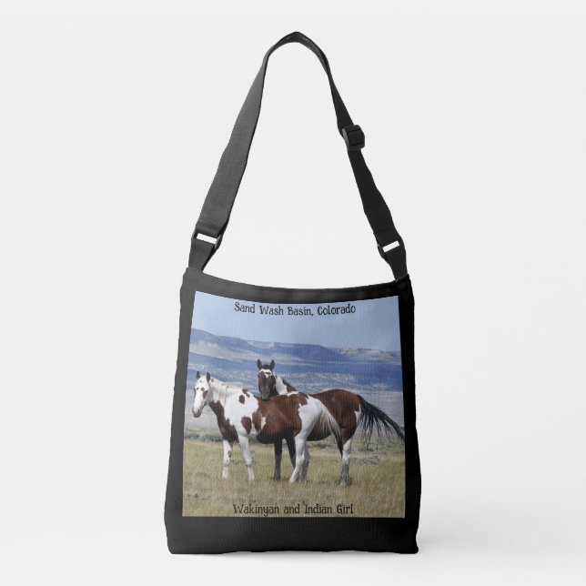 Wakinyan and Indian Girl Tote Bag (Front)