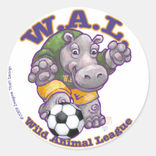 WAL Soccer Classic Round Sticker