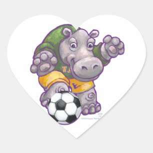 WAL Soccer Heart Sticker