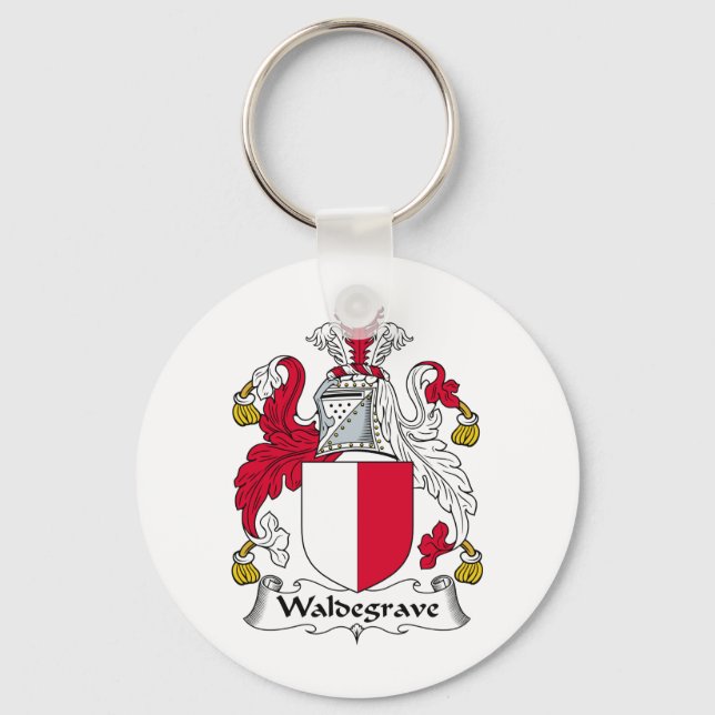 Waldegrave Family Crest Key Ring (Front)