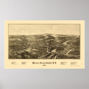Walden, NY Panoramic Map - 1887 Poster