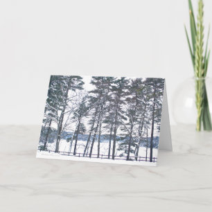 Walden Pond: Enjoy the Pleasures of the Season Holiday Card