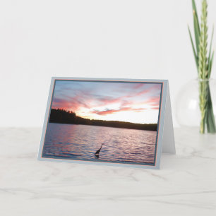 Walden Pond: Heron Card