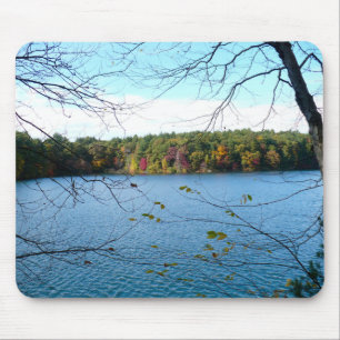 Walden Pond in the Fall Mouse Mat