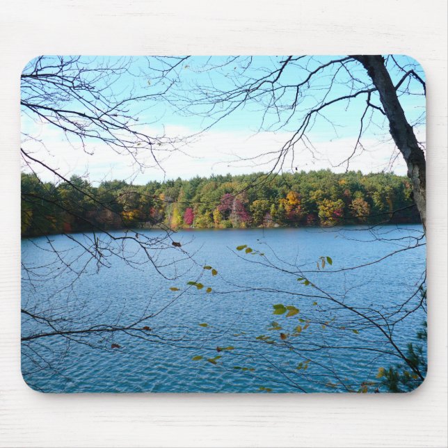 Walden Pond in the Fall Mouse Mat (Front)