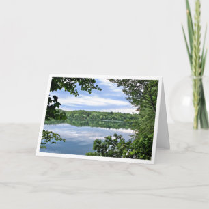 Walden Pond: Landscape view Holiday Card