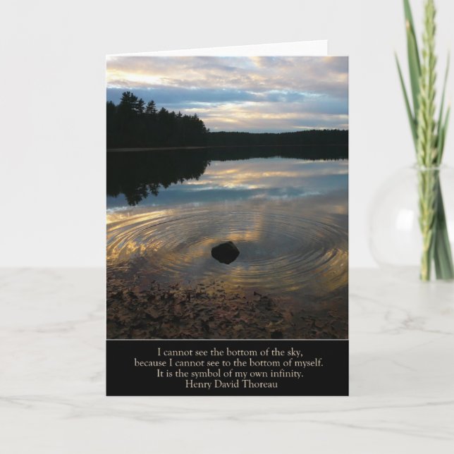 Walden Pond "My Own Infinity" Card (Front)