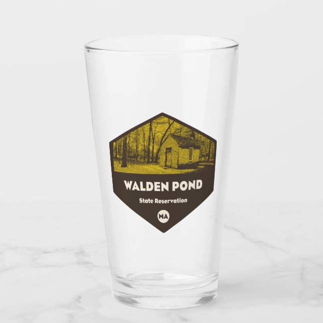 Walden Pond State Reservation Massachusetts Glass (Front)