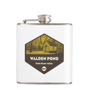 Walden Pond State Reservation Massachusetts Hip Flask