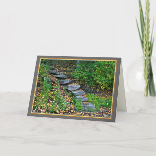 Walden Pond: Steps-Greeting Card