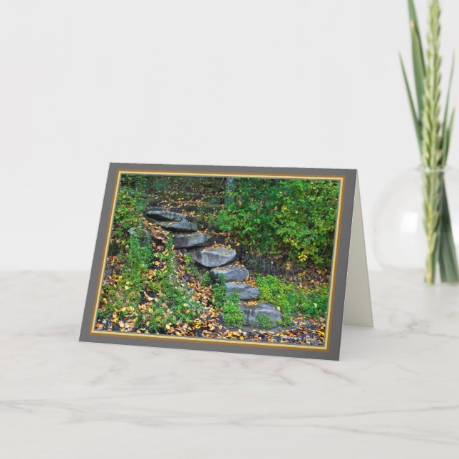 Walden Pond: Steps-Greeting Card (Front)