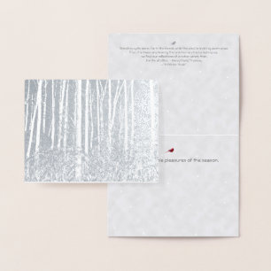 Walden Pond/Woods: Yuletide holiday- Foil Card