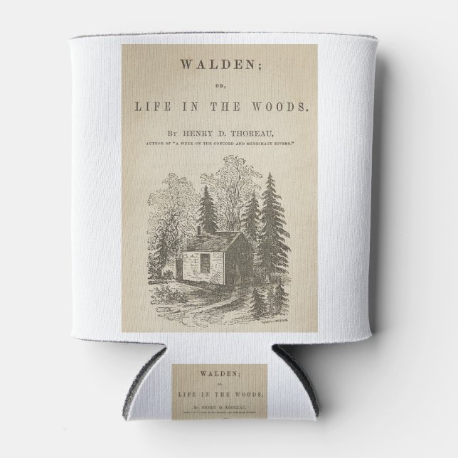 Walden Vintage Book Cover Can Cooler (Front)