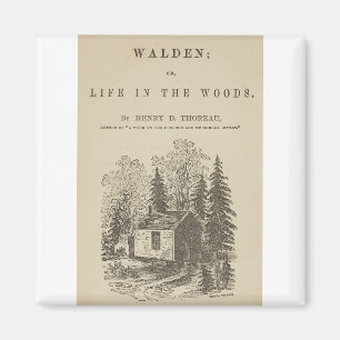 Walden Vintage Book Cover Magnet