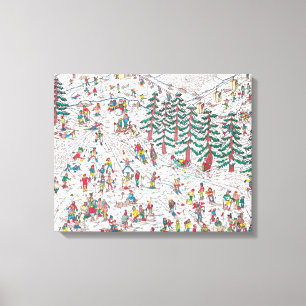 Waldo Cartoon Premium Wrapped Canvas (Gloss)