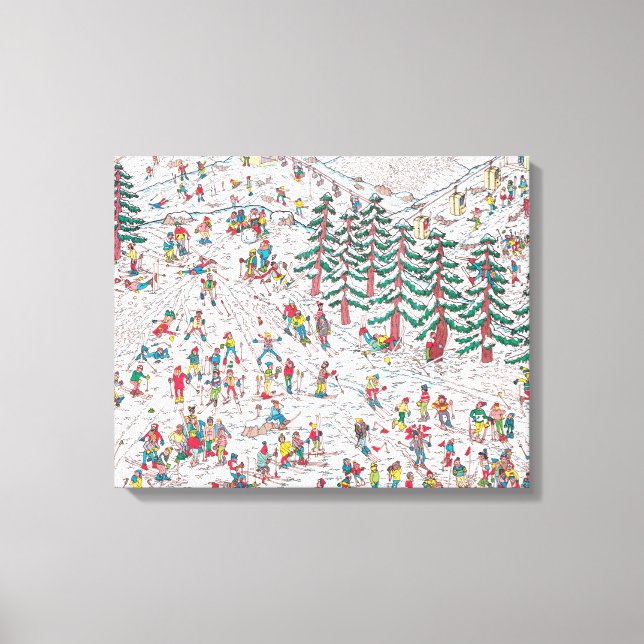Waldo Cartoon Premium Wrapped Canvas (Gloss) (Front)