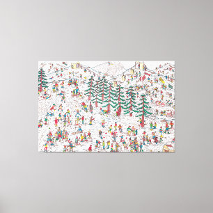 Waldo Cartoon Premium Wrapped Canvas (Gloss)
