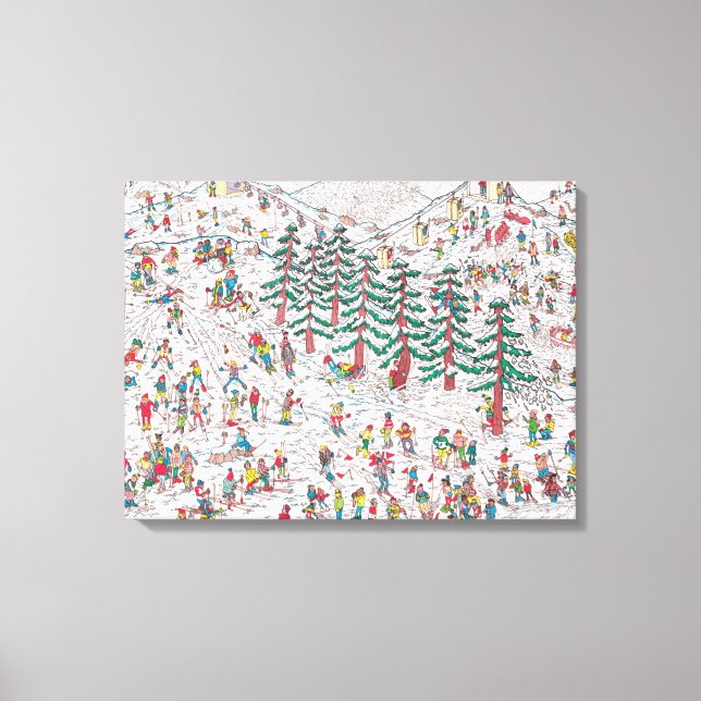 Waldo Cartoon Premium Wrapped Canvas (Gloss) (Front)