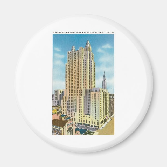 Waldorf Astoria, New York City Magnet (Front)