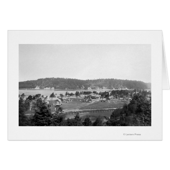 Waldport, Oregon Town View Looking North (Front Horizontal)