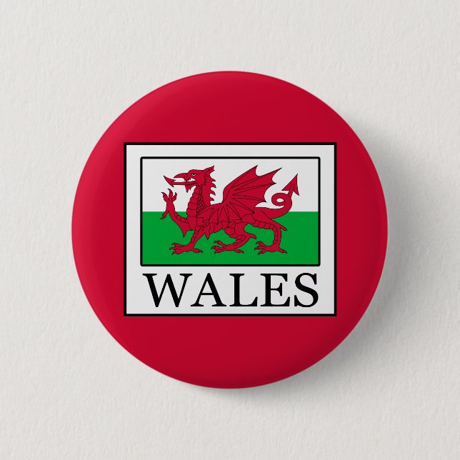 Wales 6 Cm Round Badge (Front)
