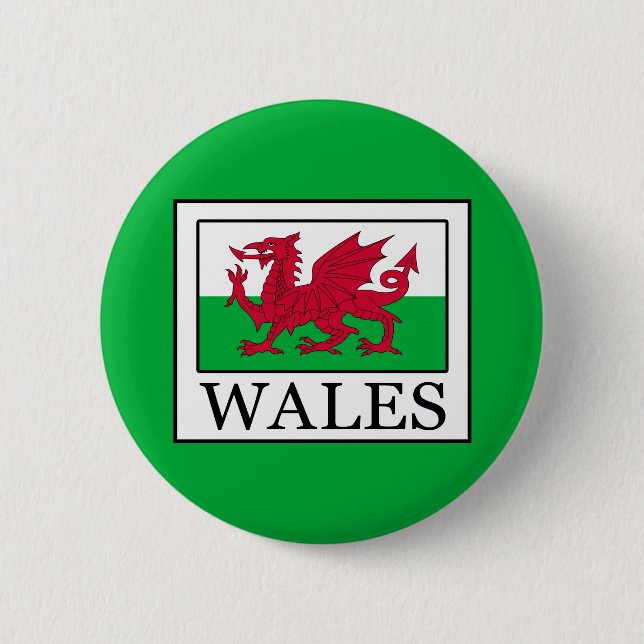 Wales 6 Cm Round Badge (Front)