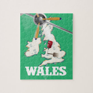 Wales, British Isles Vintage Travel poster Jigsaw Puzzle