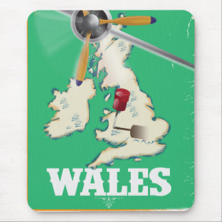 Wales, British Isles Vintage Travel poster Mouse Mat
