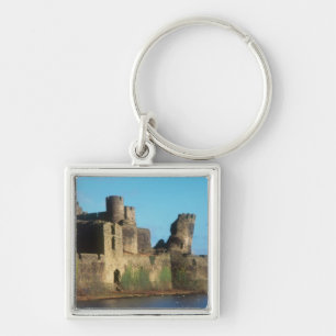 Wales - Caerphilly castle, with a view of the Key Ring
