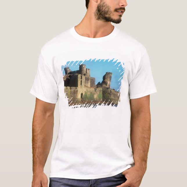 Wales - Caerphilly castle, with a view of the T-Shirt (Front)