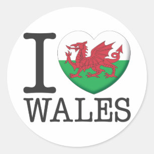 Wales Classic Round Sticker