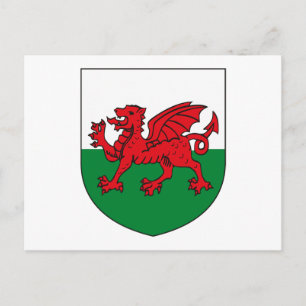 Wales Coat of Arms Postcard