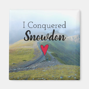 Wales Conquered Snowdon Landscape Welsh Railway Magnet