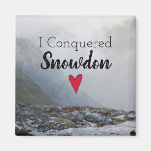 Wales Conquered Snowdon Landscape Welsh Stream Magnet