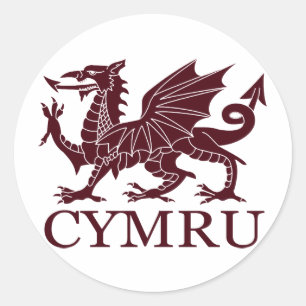 Wales CYMRU Classic Round Sticker