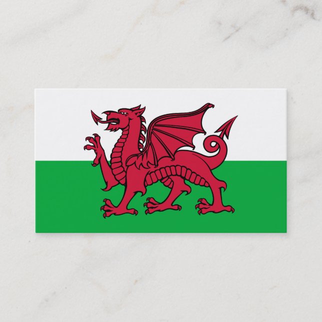 Wales Dragon Business Card (Front)