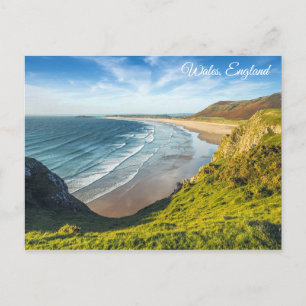 Wales England Beach Shoreline Postcard Keepsake