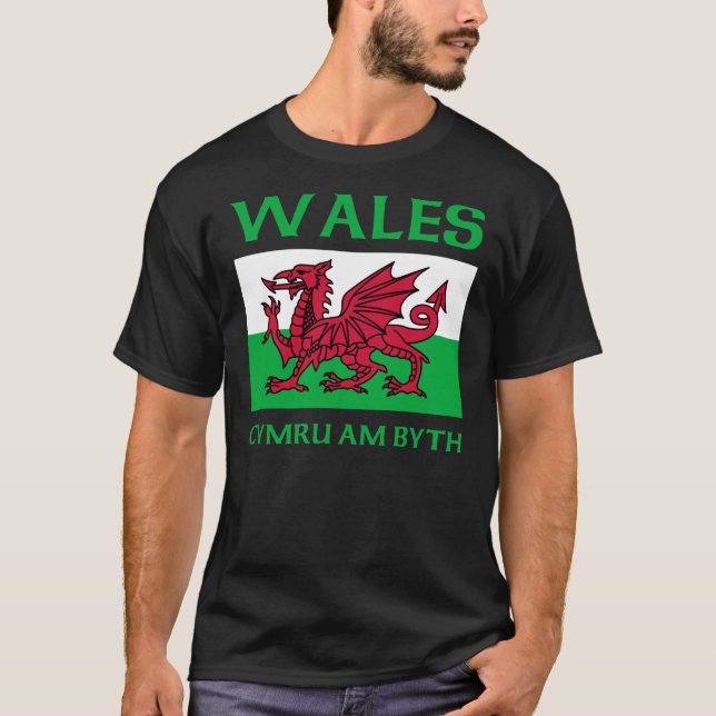 Wales Flag 2 T-Shirt (Front)