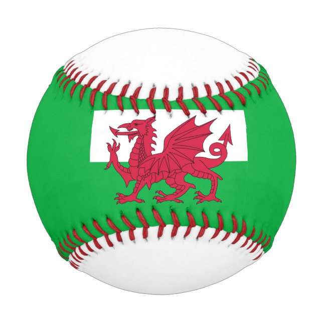 wales flag  baseball (Front)