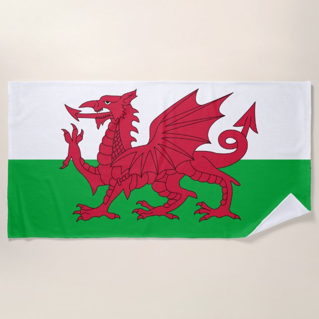 Wales flag Beach Towel (Front)