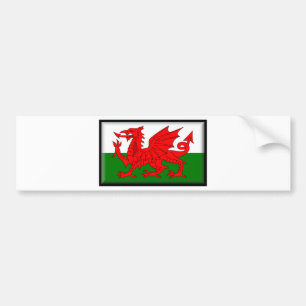 Wales Flag Bumper Sticker