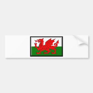 Wales Flag Bumper Sticker