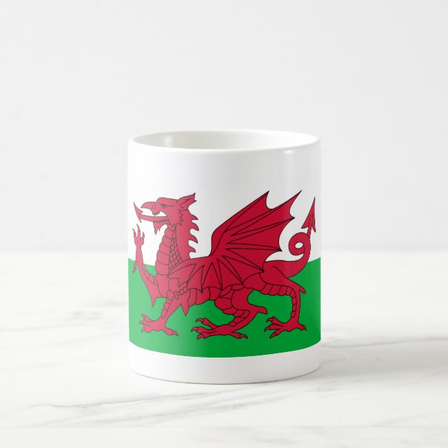 wales flag coffee mug (Center)