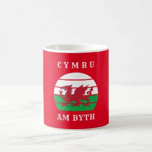 Wales Flag Cymru Am Byth Proud To Be Welsh Coffee Mug