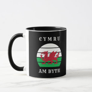 Wales Flag Cymru Am Byth Proud To Be Welsh Mug