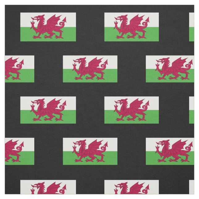 Wales Flag Fabric (Swatch)